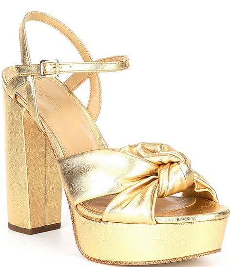 michael kors dianette josie|Michael Michael Kors Women's Josie Knotted Platform Dress .